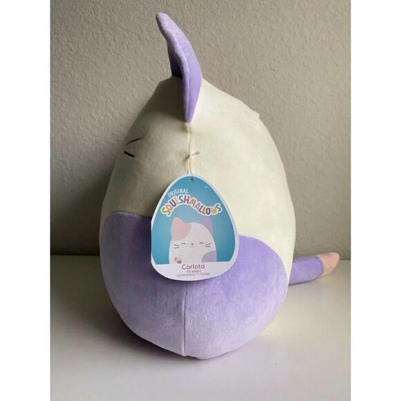 Squishmallow CARLOTA CALICO CAT 16” Soft Plush Kitty Spring Summer Kellytoy NWT - Picture 3 of 7